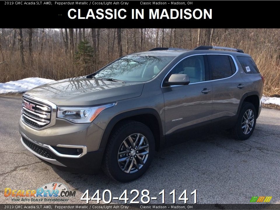 2019 GMC Acadia SLT AWD Pepperdust Metallic / Cocoa/Light Ash Gray Photo #1