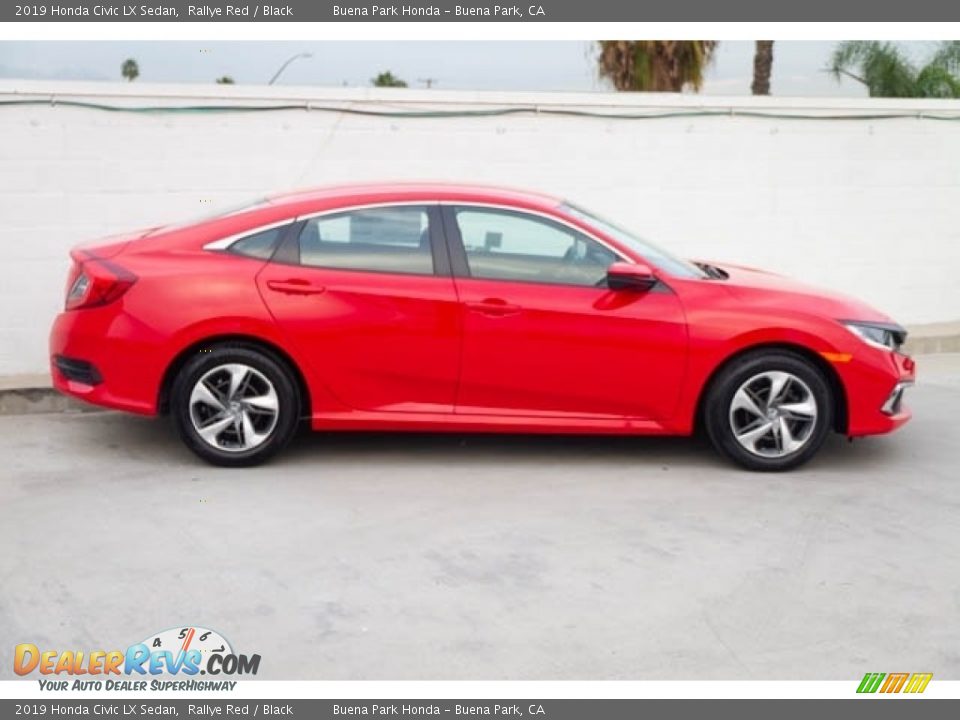2019 Honda Civic LX Sedan Rallye Red / Black Photo #5