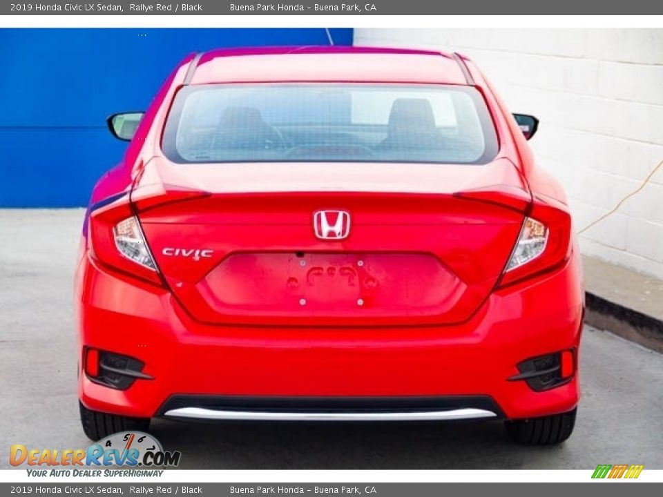 2019 Honda Civic LX Sedan Rallye Red / Black Photo #6