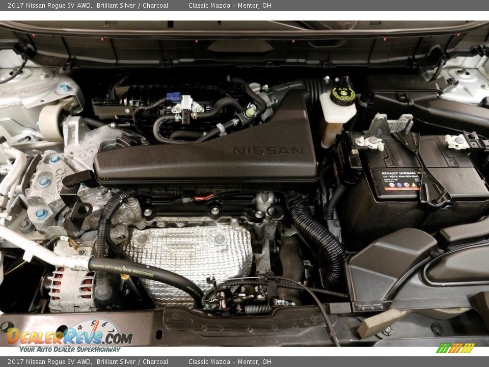 2017 Nissan Rogue SV AWD Brilliant Silver / Charcoal Photo #20