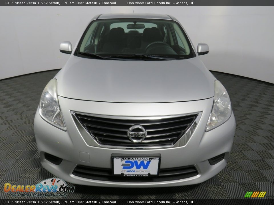 2012 Nissan Versa 1.6 SV Sedan Brilliant Silver Metallic / Charcoal Photo #6