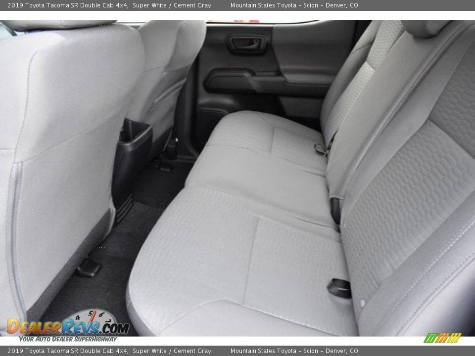 2019 Toyota Tacoma SR Double Cab 4x4 Super White / Cement Gray Photo #15