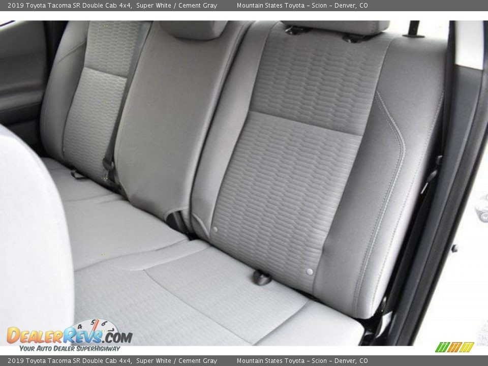 2019 Toyota Tacoma SR Double Cab 4x4 Super White / Cement Gray Photo #16