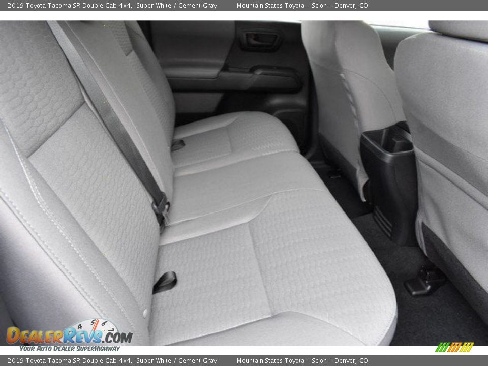 2019 Toyota Tacoma SR Double Cab 4x4 Super White / Cement Gray Photo #18