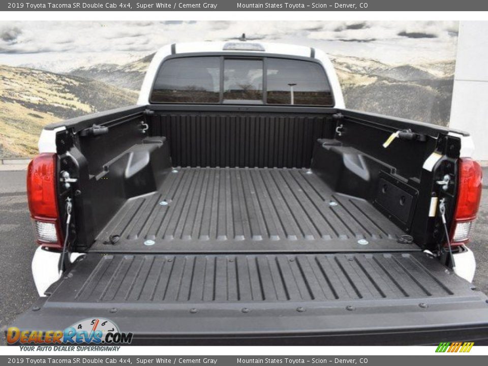 2019 Toyota Tacoma SR Double Cab 4x4 Super White / Cement Gray Photo #30