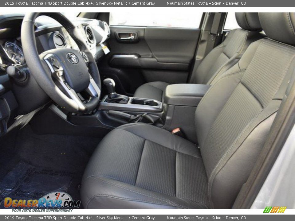 2019 Toyota Tacoma TRD Sport Double Cab 4x4 Silver Sky Metallic / Cement Gray Photo #6