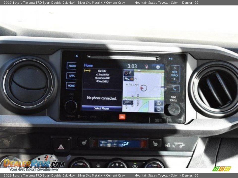 2019 Toyota Tacoma TRD Sport Double Cab 4x4 Silver Sky Metallic / Cement Gray Photo #10