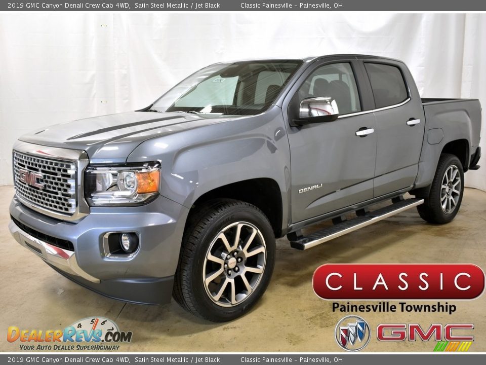 2019 GMC Canyon Denali Crew Cab 4WD Satin Steel Metallic / Jet Black Photo #1