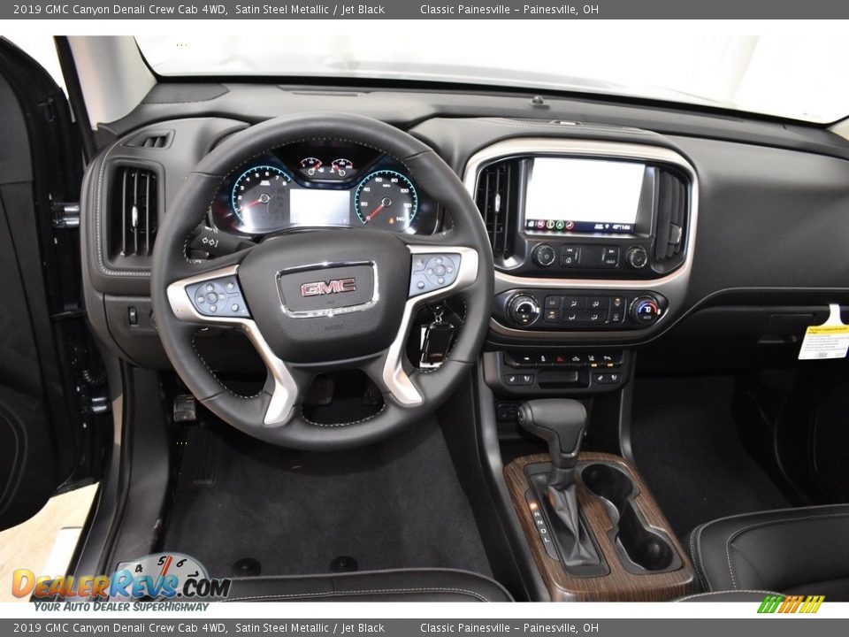 2019 GMC Canyon Denali Crew Cab 4WD Satin Steel Metallic / Jet Black Photo #8