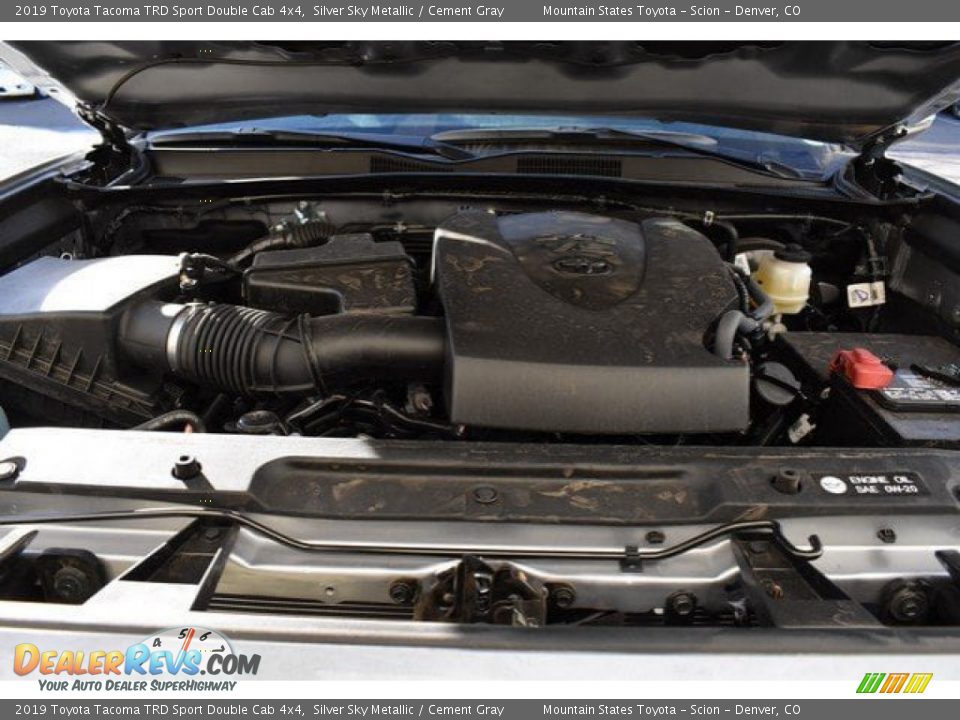 2019 Toyota Tacoma TRD Sport Double Cab 4x4 Silver Sky Metallic / Cement Gray Photo #31