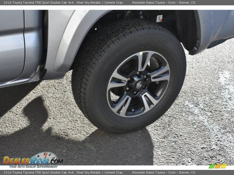 2019 Toyota Tacoma TRD Sport Double Cab 4x4 Silver Sky Metallic / Cement Gray Photo #33