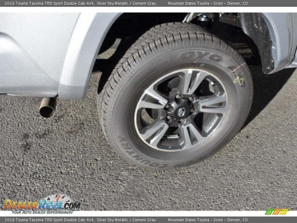 2019 Toyota Tacoma TRD Sport Double Cab 4x4 Silver Sky Metallic / Cement Gray Photo #34
