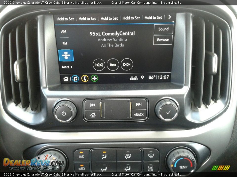 2019 Chevrolet Colorado LT Crew Cab Silver Ice Metallic / Jet Black Photo #15