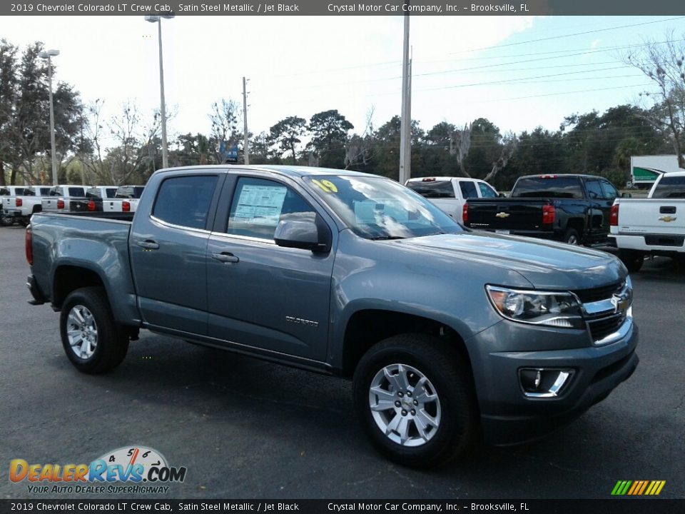 2019 Chevrolet Colorado LT Crew Cab Satin Steel Metallic / Jet Black Photo #7