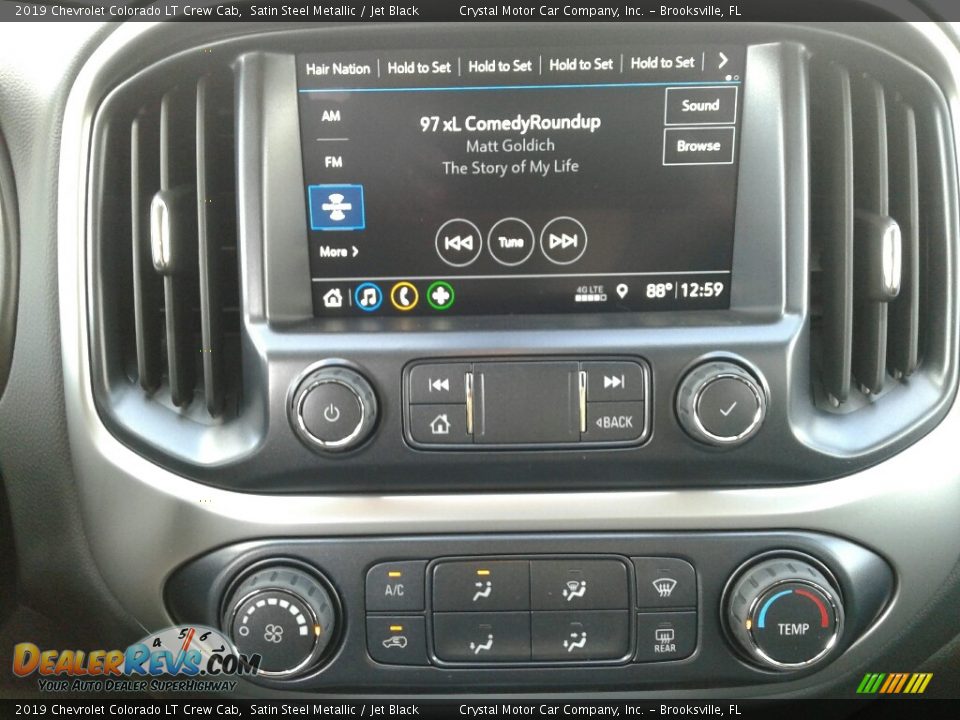 2019 Chevrolet Colorado LT Crew Cab Satin Steel Metallic / Jet Black Photo #15