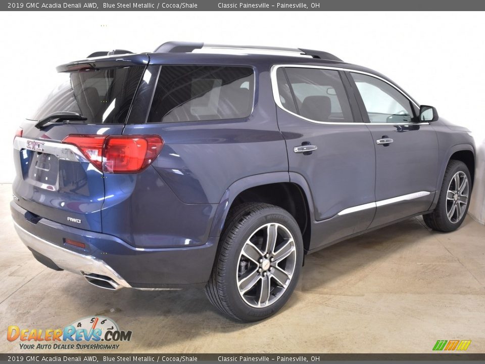 2019 GMC Acadia Denali AWD Blue Steel Metallic / Cocoa/Shale Photo #2