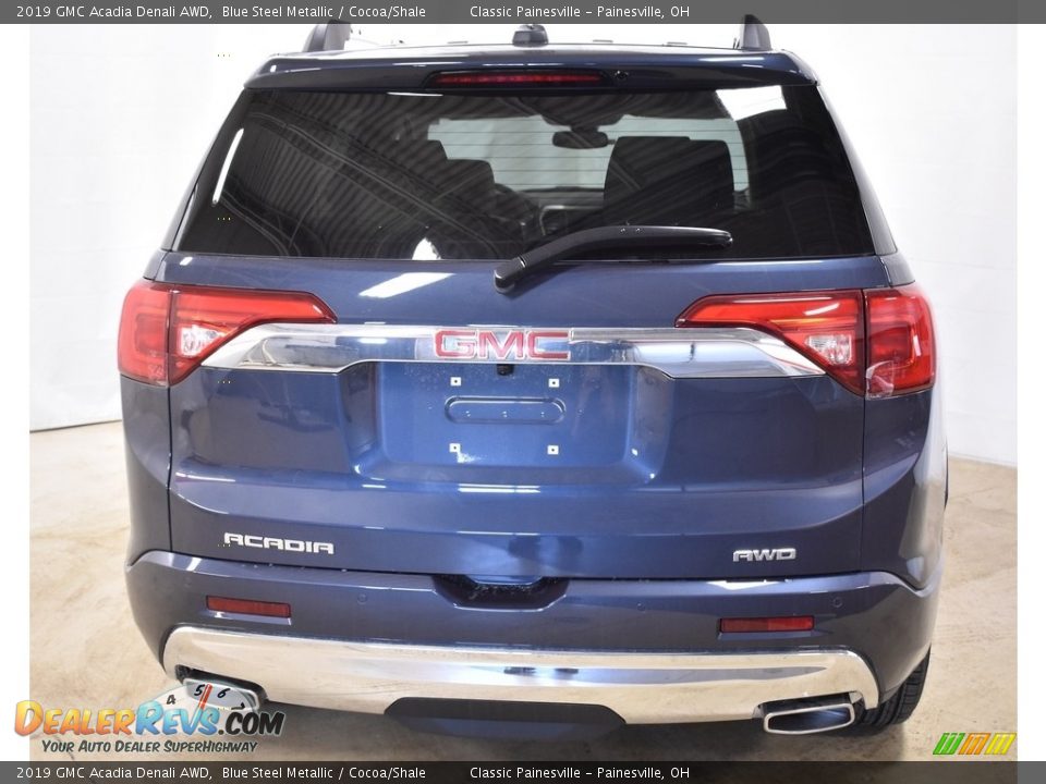 2019 GMC Acadia Denali AWD Blue Steel Metallic / Cocoa/Shale Photo #3