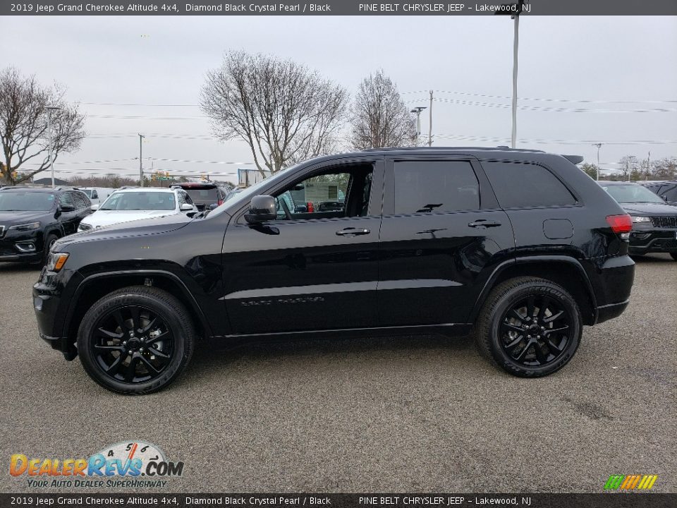 2019 Jeep Grand Cherokee Altitude 4x4 Diamond Black Crystal Pearl / Black Photo #3