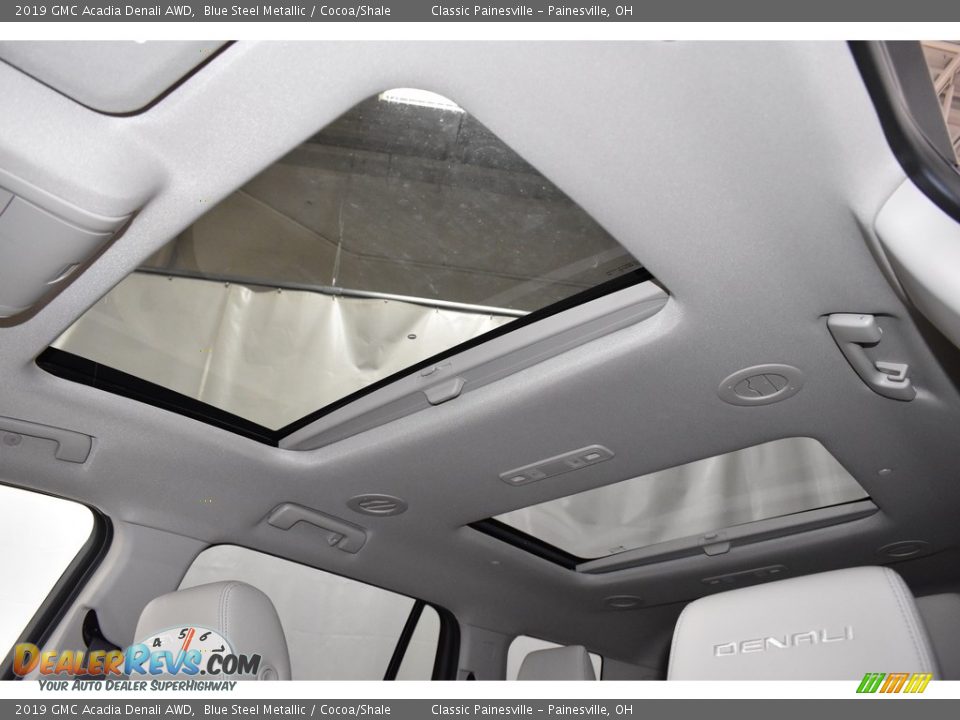 2019 GMC Acadia Denali AWD Blue Steel Metallic / Cocoa/Shale Photo #6