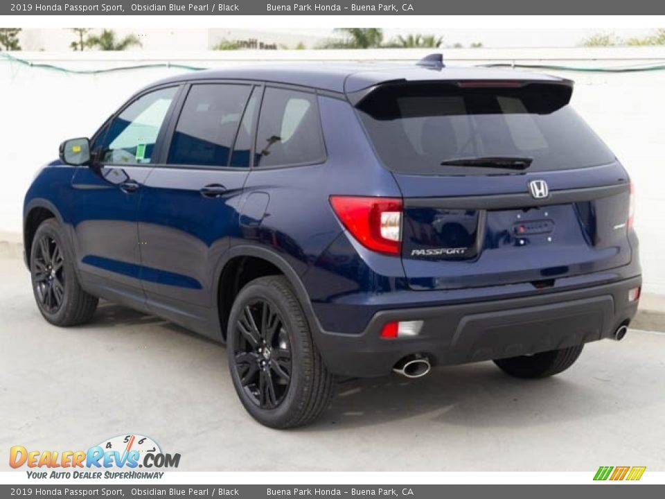 2019 Honda Passport Sport Obsidian Blue Pearl / Black Photo #2