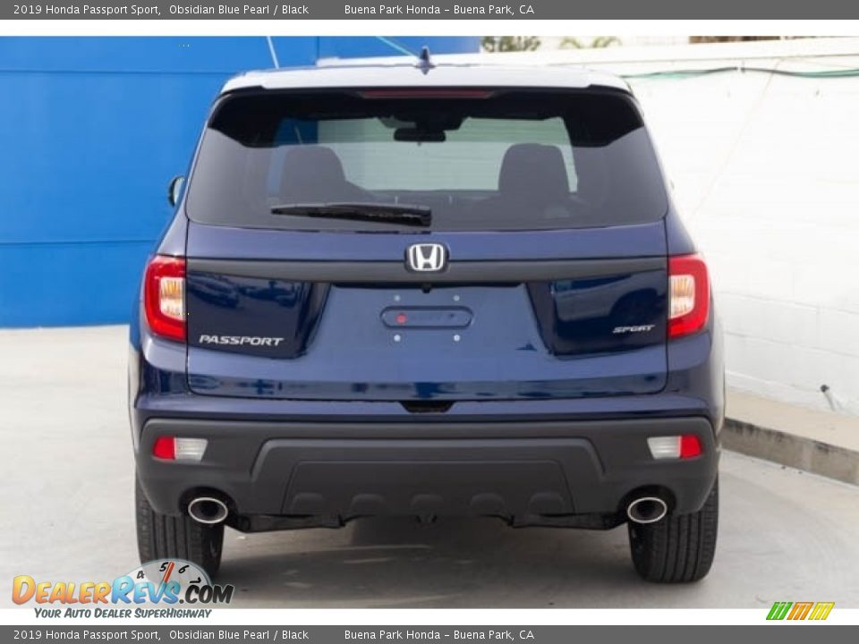 2019 Honda Passport Sport Obsidian Blue Pearl / Black Photo #5