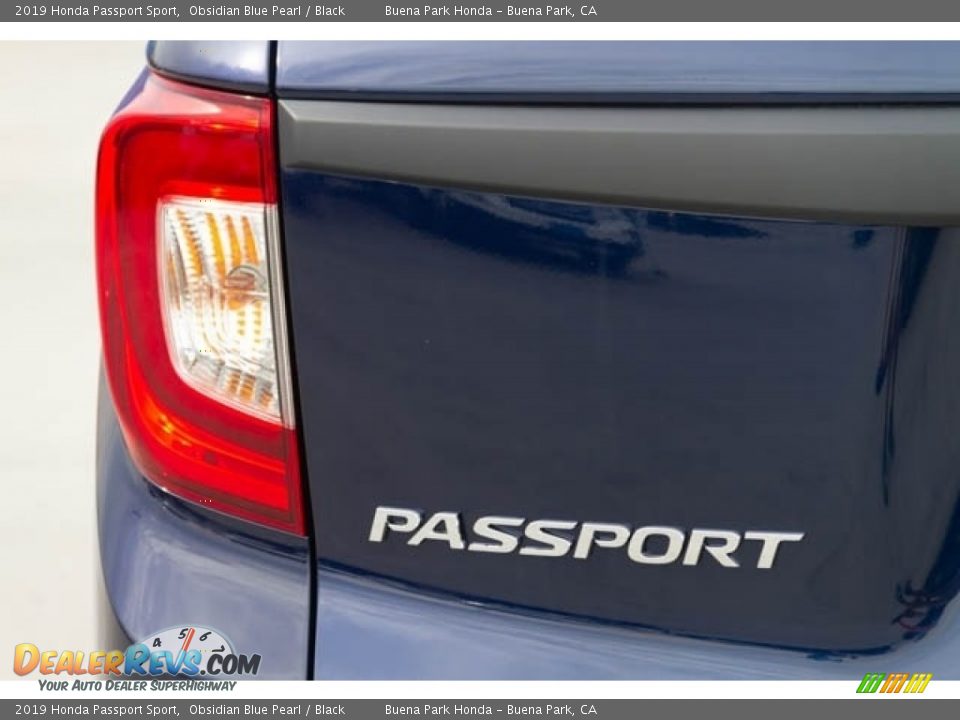 2019 Honda Passport Sport Obsidian Blue Pearl / Black Photo #6