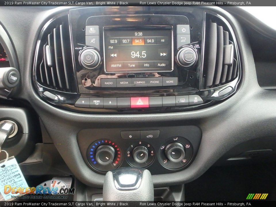 Controls of 2019 Ram ProMaster City Tradesman SLT Cargo Van Photo #17