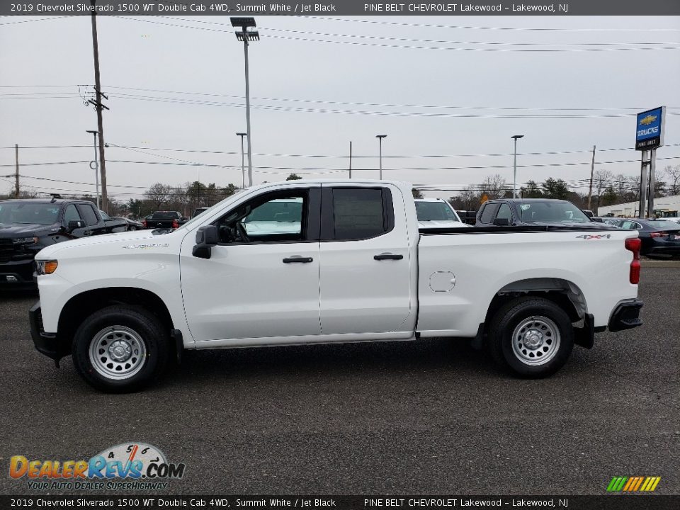 Summit White 2019 Chevrolet Silverado 1500 WT Double Cab 4WD Photo #3