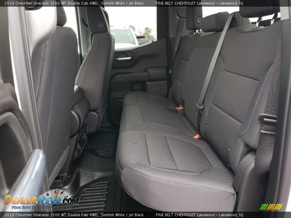 Rear Seat of 2019 Chevrolet Silverado 1500 WT Double Cab 4WD Photo #6