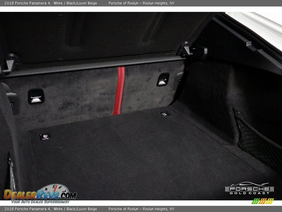 2018 Porsche Panamera 4 White / Black/Luxor Beige Photo #10
