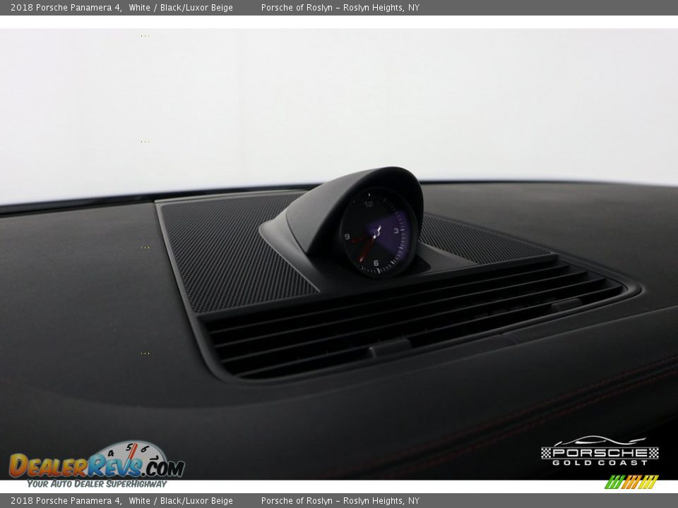2018 Porsche Panamera 4 White / Black/Luxor Beige Photo #21
