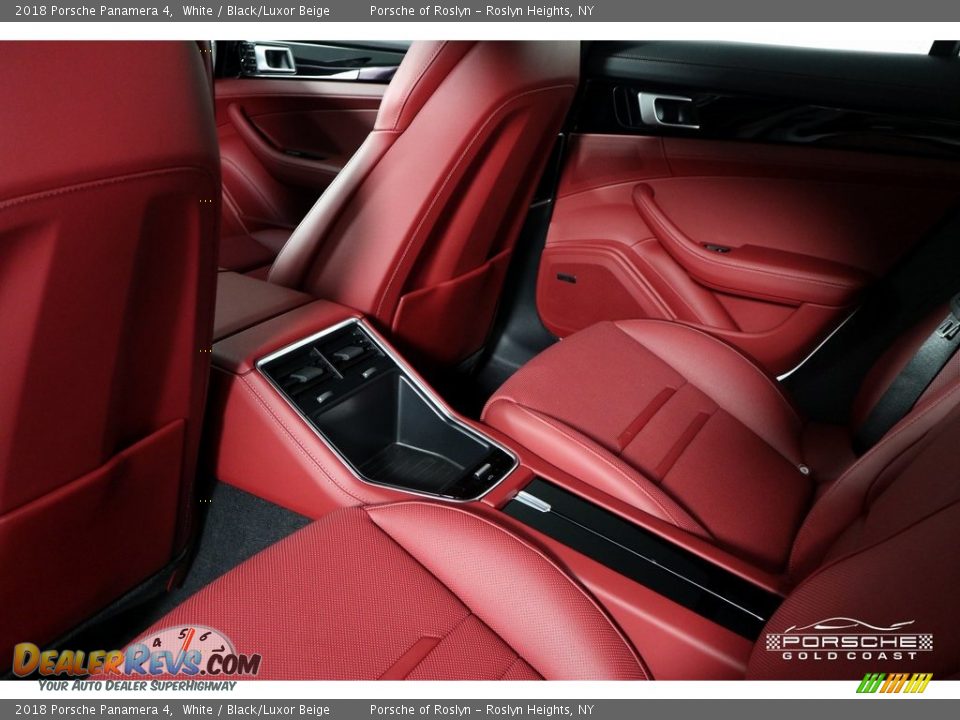 2018 Porsche Panamera 4 White / Black/Luxor Beige Photo #26