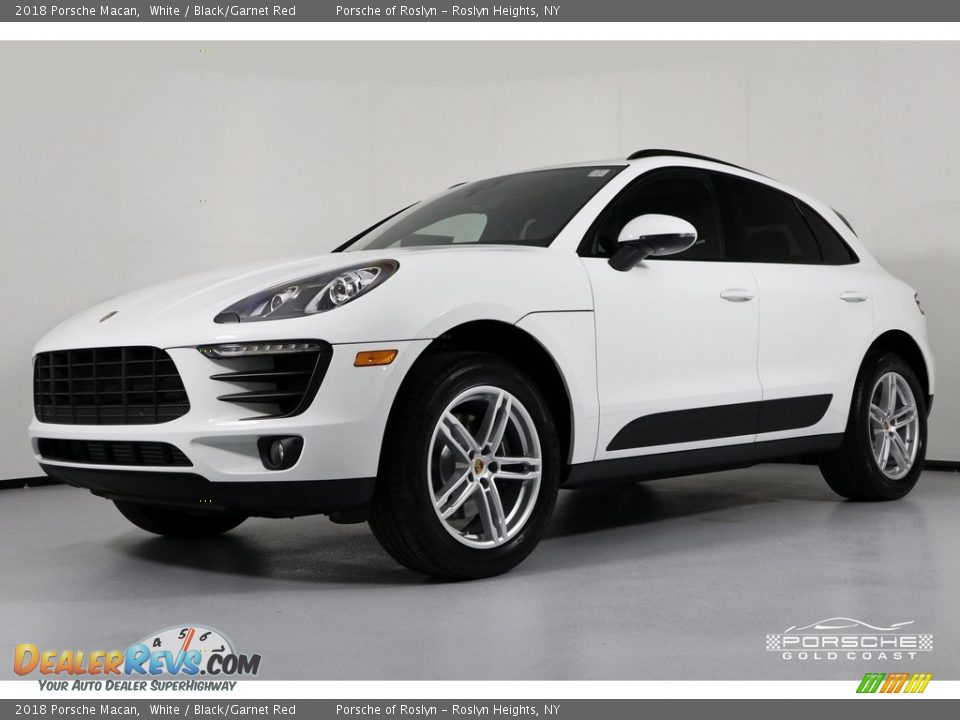 2018 Porsche Macan White / Black/Garnet Red Photo #5