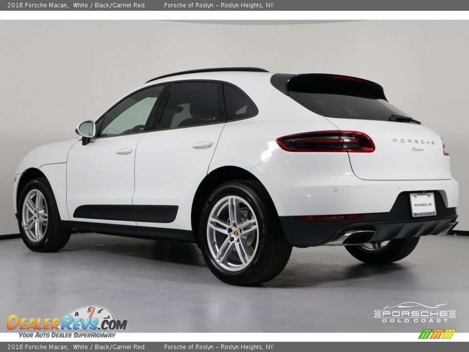 2018 Porsche Macan White / Black/Garnet Red Photo #6