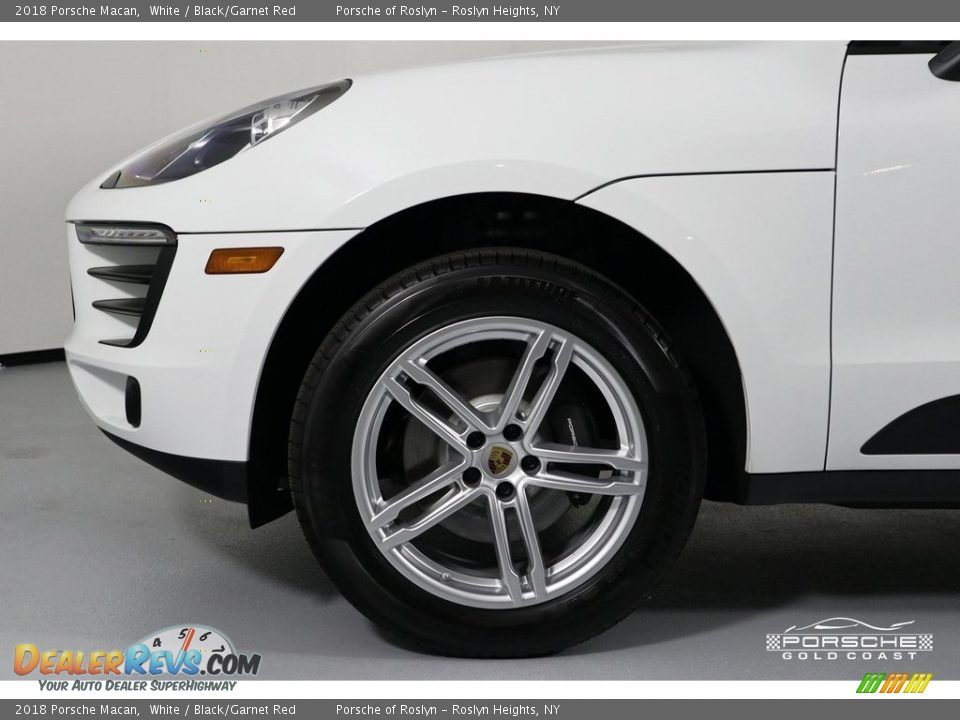 2018 Porsche Macan White / Black/Garnet Red Photo #13