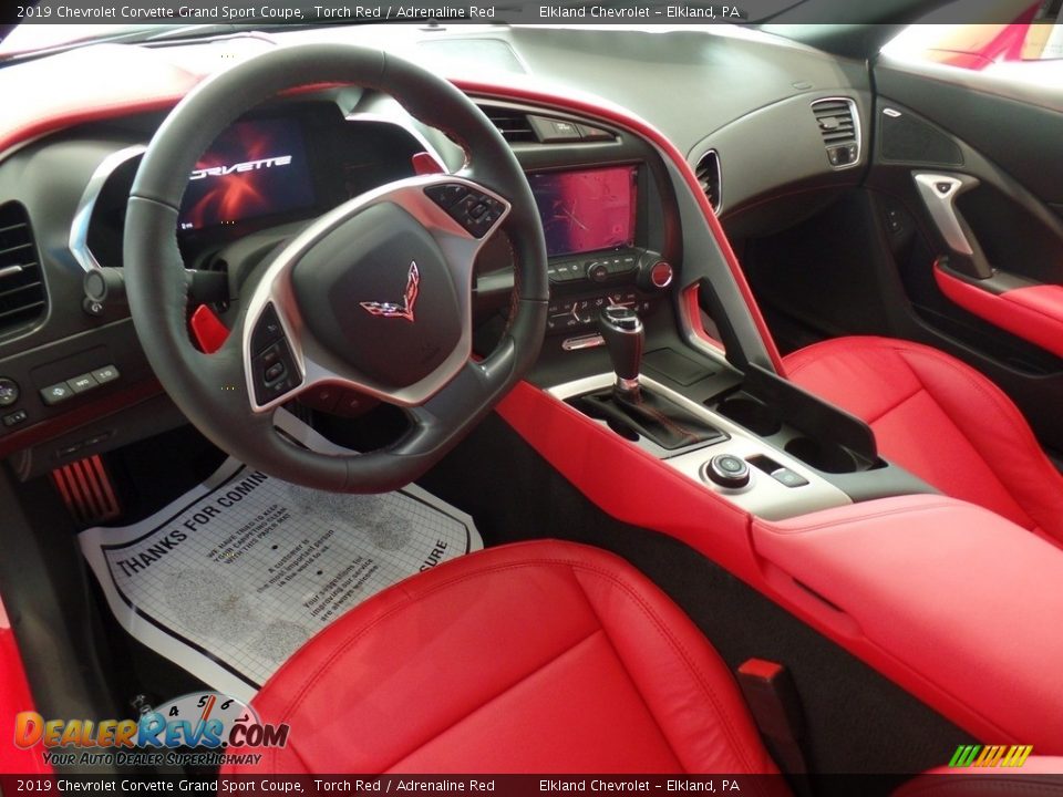 2019 Chevrolet Corvette Grand Sport Coupe Torch Red / Adrenaline Red Photo #14