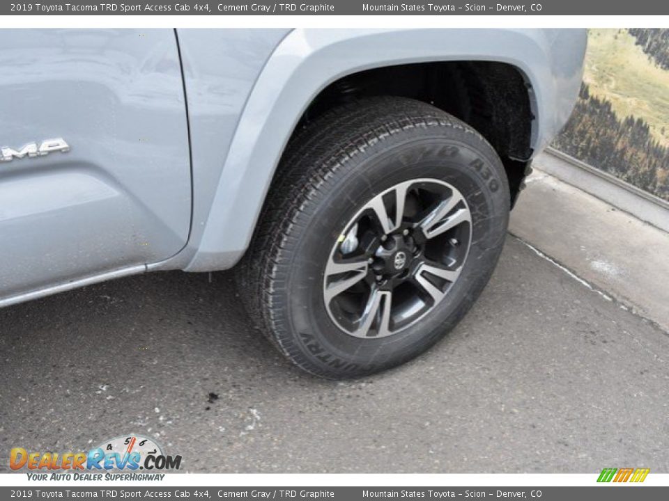2019 Toyota Tacoma TRD Sport Access Cab 4x4 Cement Gray / TRD Graphite Photo #35