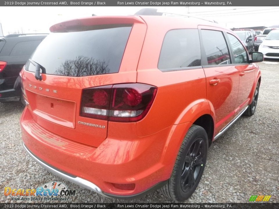 2019 Dodge Journey Crossroad AWD Blood Orange / Black Photo #5