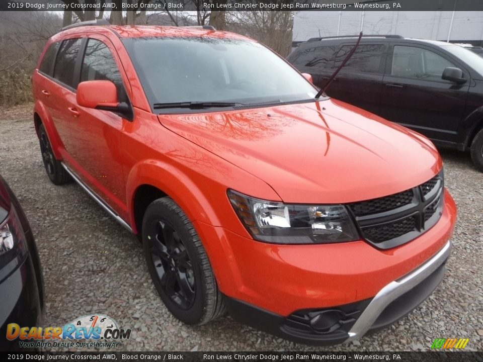 Blood Orange 2019 Dodge Journey Crossroad AWD Photo #6