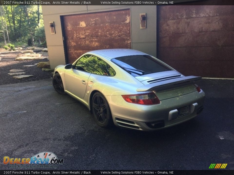 2007 Porsche 911 Turbo Coupe Arctic Silver Metallic / Black Photo #11