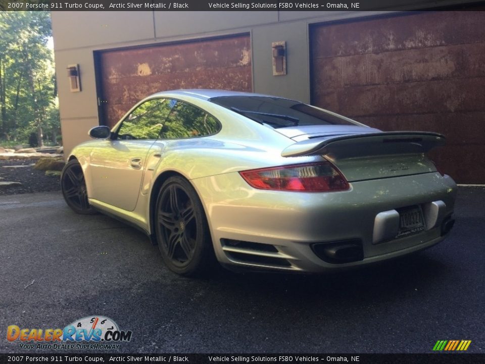 2007 Porsche 911 Turbo Coupe Arctic Silver Metallic / Black Photo #14