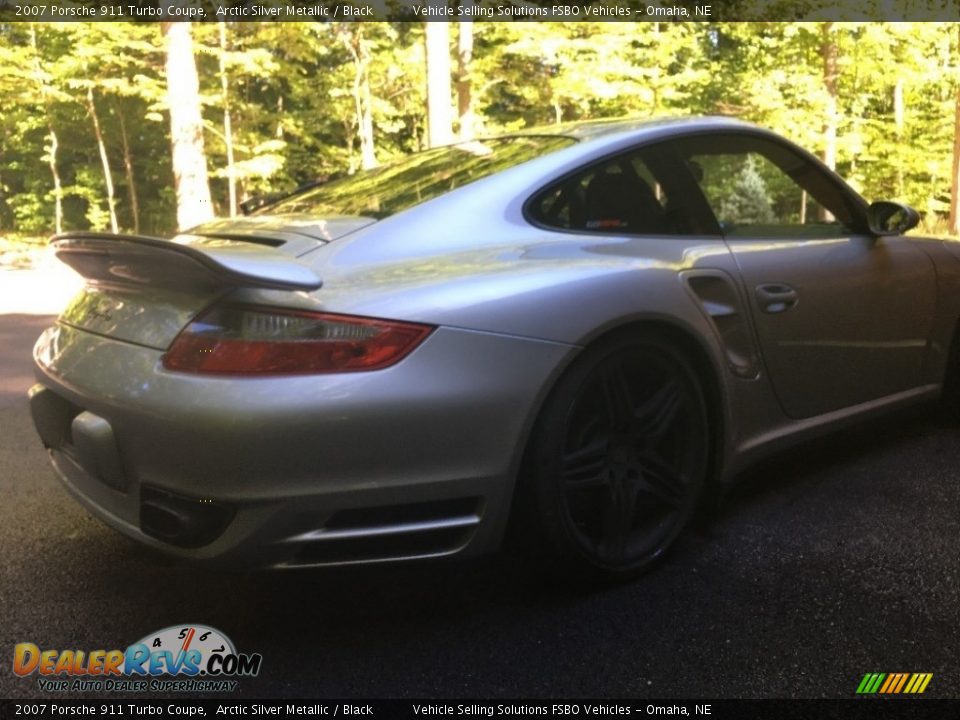 2007 Porsche 911 Turbo Coupe Arctic Silver Metallic / Black Photo #15