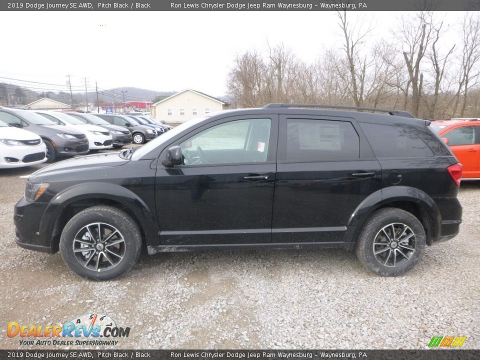 Pitch Black 2019 Dodge Journey SE AWD Photo #2