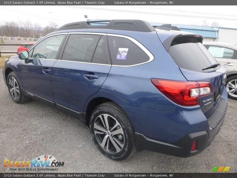 2019 Subaru Outback 3.6R Limited Abyss Blue Pearl / Titanium Gray Photo #5
