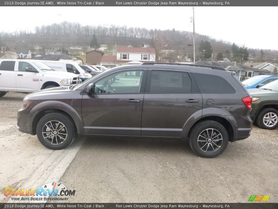 White Noise Tri-Coat 2019 Dodge Journey SE AWD Photo #2