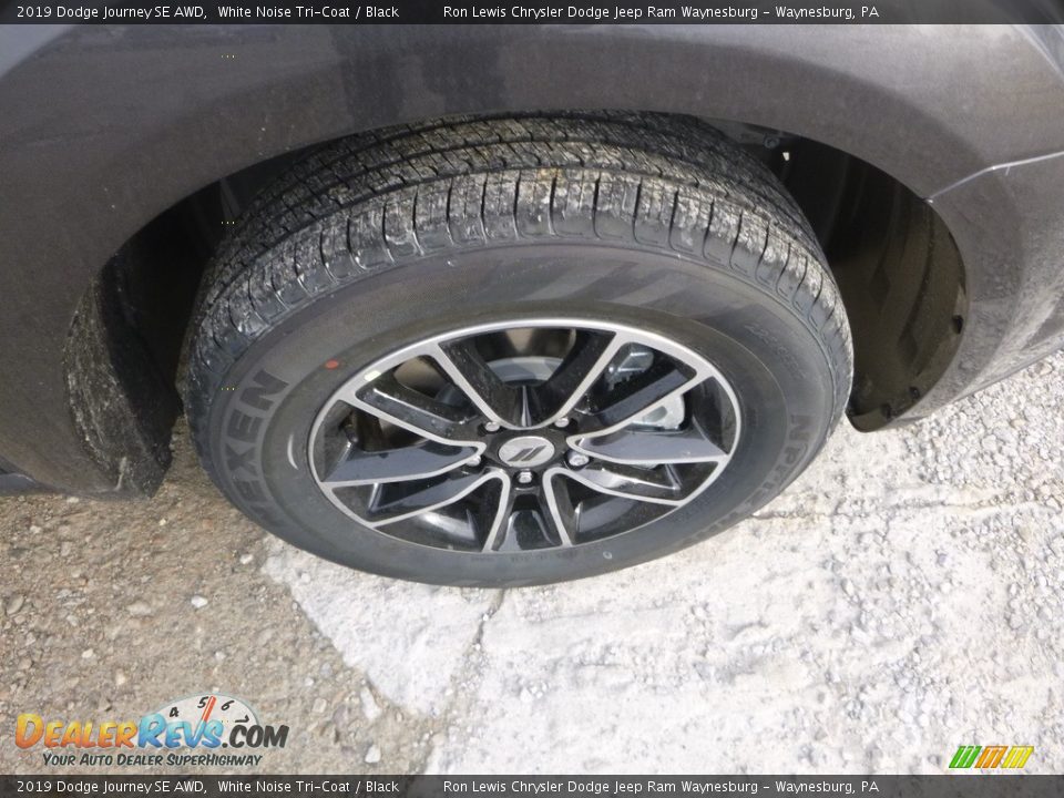 2019 Dodge Journey SE AWD White Noise Tri-Coat / Black Photo #9