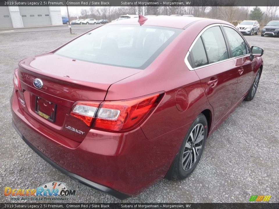 2019 Subaru Legacy 2.5i Premium Crimson Red / Slate Black Photo #4
