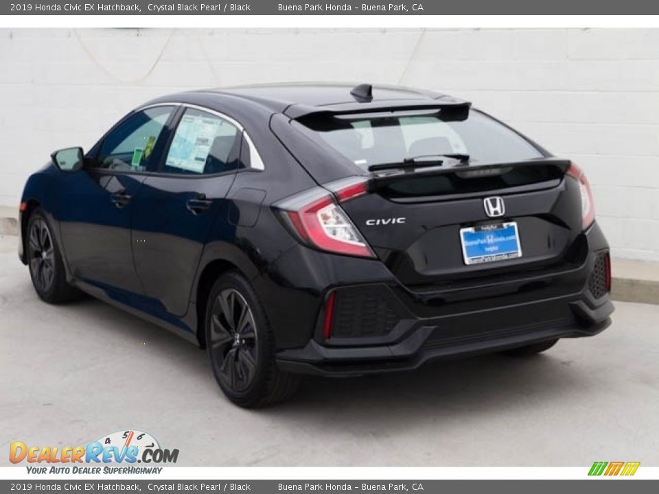 2019 Honda Civic EX Hatchback Crystal Black Pearl / Black Photo #2