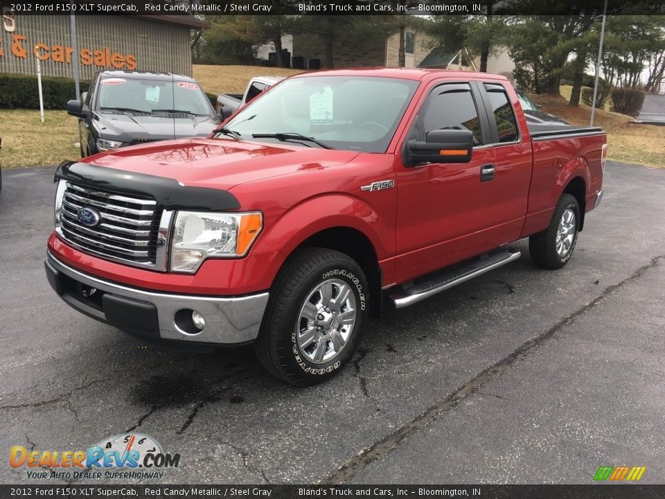 2012 Ford F150 XLT SuperCab Red Candy Metallic / Steel Gray Photo #1