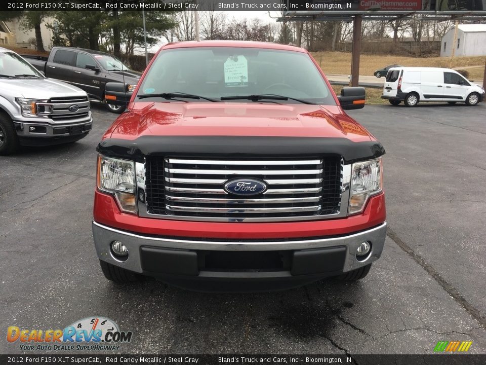 2012 Ford F150 XLT SuperCab Red Candy Metallic / Steel Gray Photo #3